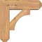 Ekena Millwork Westlake Craftsman Smooth Bracket w/ Offset Brace, Western Red Cedar, 5 1/2"W x 16"D x 16"H BKT0604X16X16WTL04SWR - alternate 4